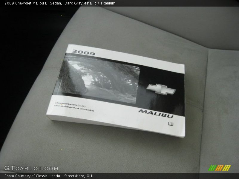 Dark Gray Metallic / Titanium 2009 Chevrolet Malibu LT Sedan