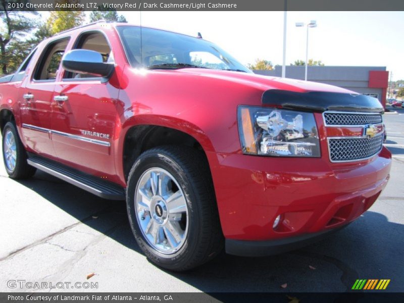 Victory Red / Dark Cashmere/Light Cashmere 2010 Chevrolet Avalanche LTZ