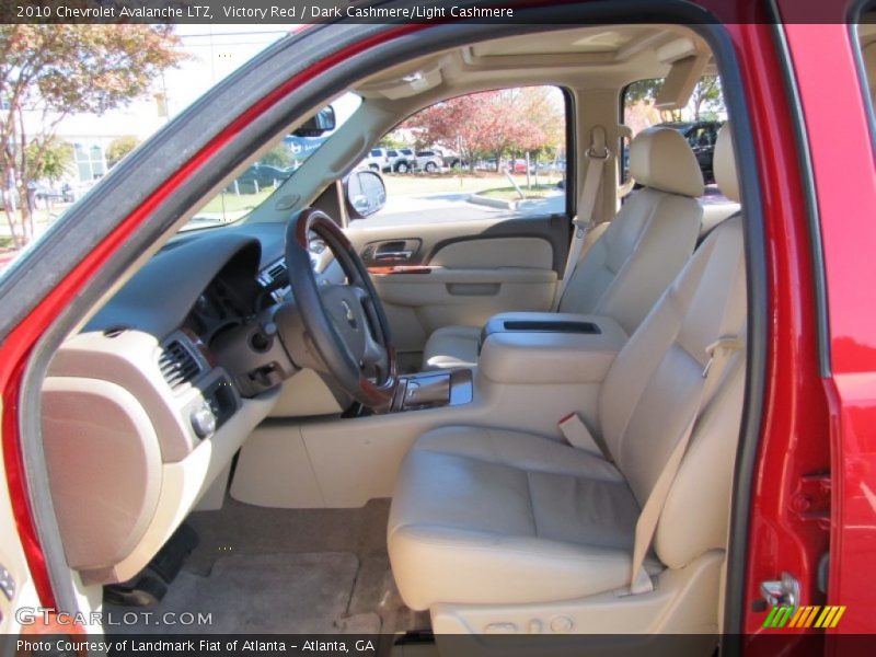 Victory Red / Dark Cashmere/Light Cashmere 2010 Chevrolet Avalanche LTZ