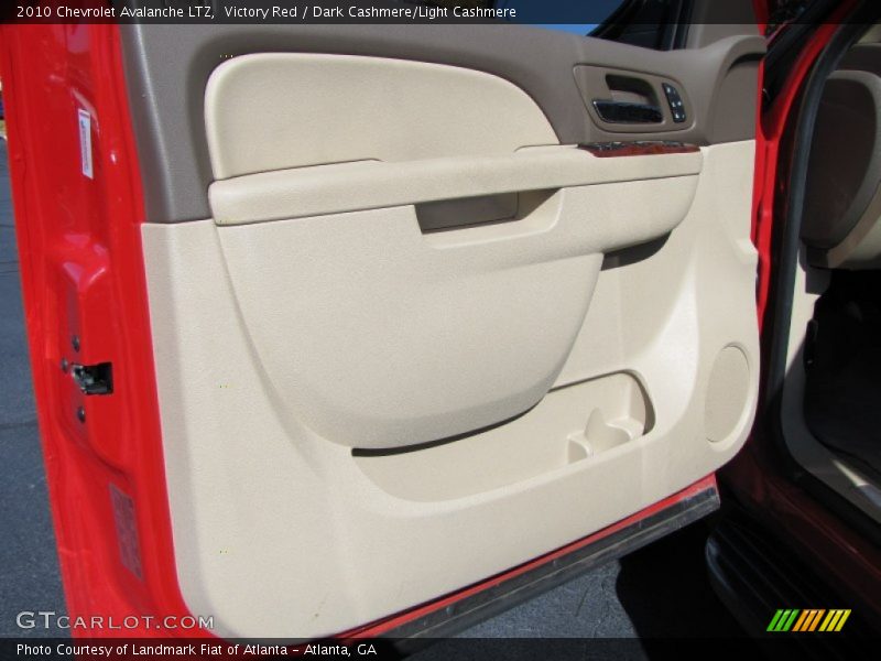 Victory Red / Dark Cashmere/Light Cashmere 2010 Chevrolet Avalanche LTZ