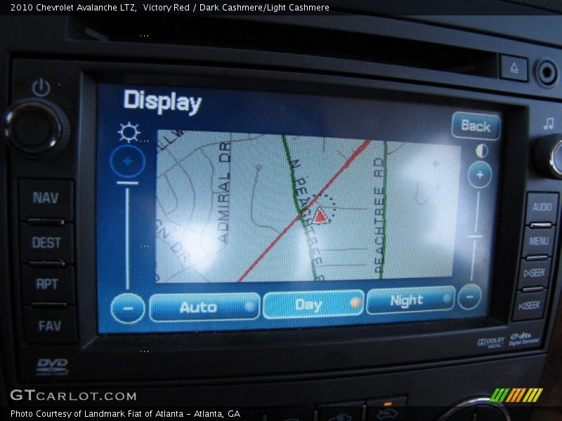 Navigation of 2010 Avalanche LTZ