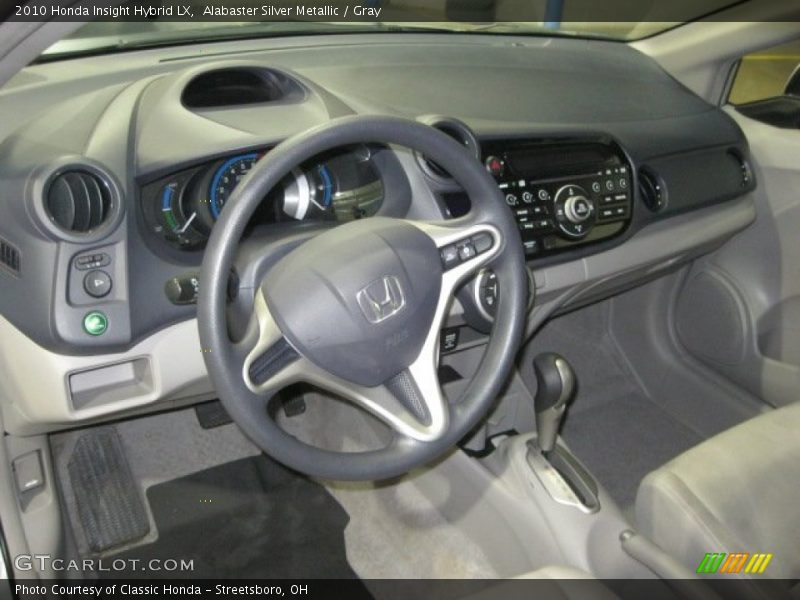 Alabaster Silver Metallic / Gray 2010 Honda Insight Hybrid LX