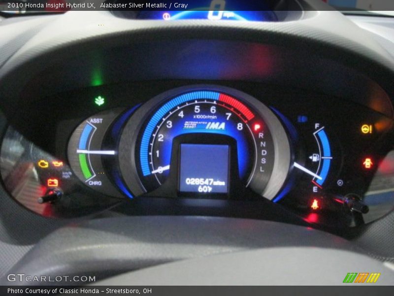 Alabaster Silver Metallic / Gray 2010 Honda Insight Hybrid LX