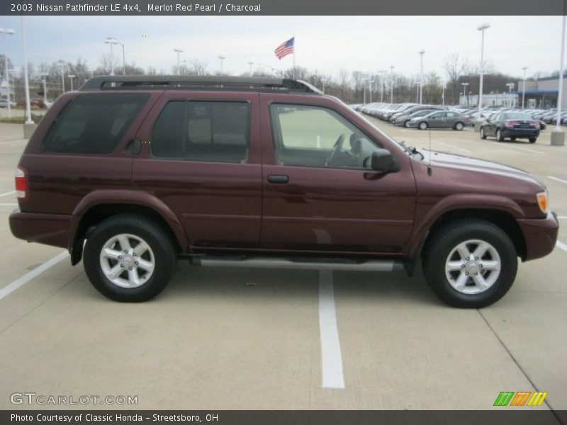 Merlot Red Pearl / Charcoal 2003 Nissan Pathfinder LE 4x4