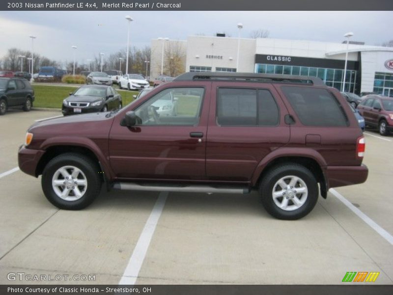 Merlot Red Pearl / Charcoal 2003 Nissan Pathfinder LE 4x4