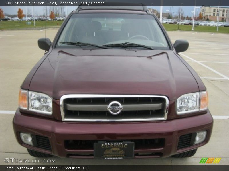 Merlot Red Pearl / Charcoal 2003 Nissan Pathfinder LE 4x4