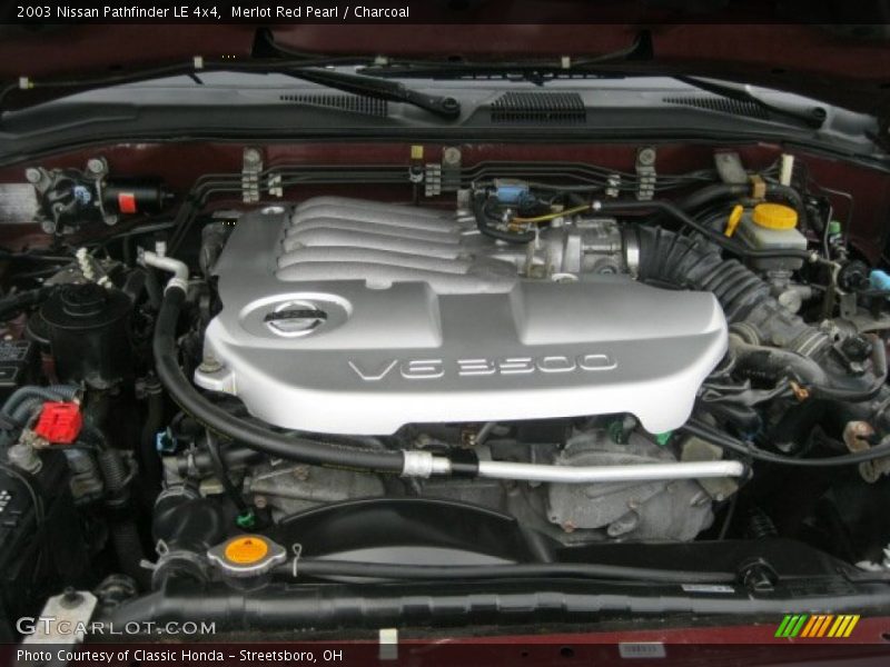 Merlot Red Pearl / Charcoal 2003 Nissan Pathfinder LE 4x4
