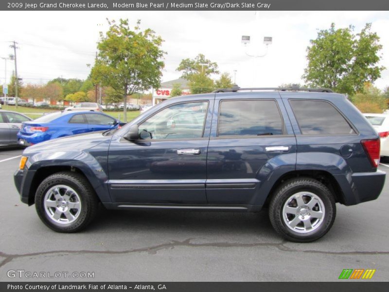Modern Blue Pearl / Medium Slate Gray/Dark Slate Gray 2009 Jeep Grand Cherokee Laredo