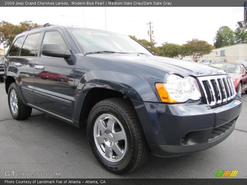 Modern Blue Pearl / Medium Slate Gray/Dark Slate Gray 2009 Jeep Grand Cherokee Laredo