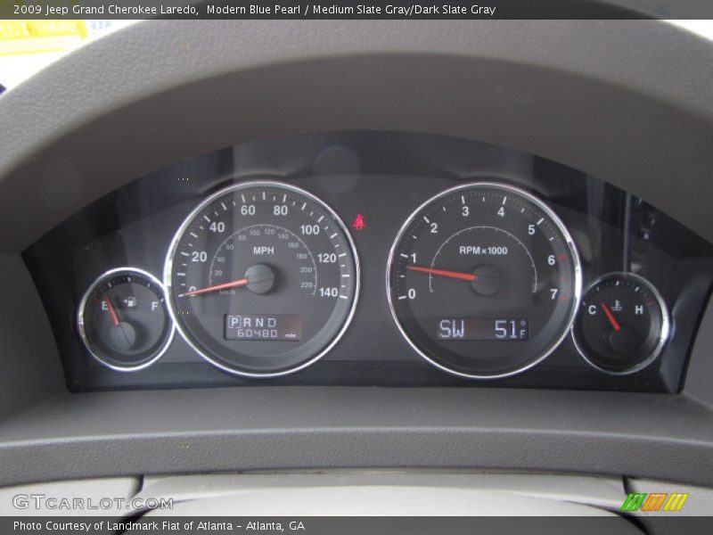 Modern Blue Pearl / Medium Slate Gray/Dark Slate Gray 2009 Jeep Grand Cherokee Laredo