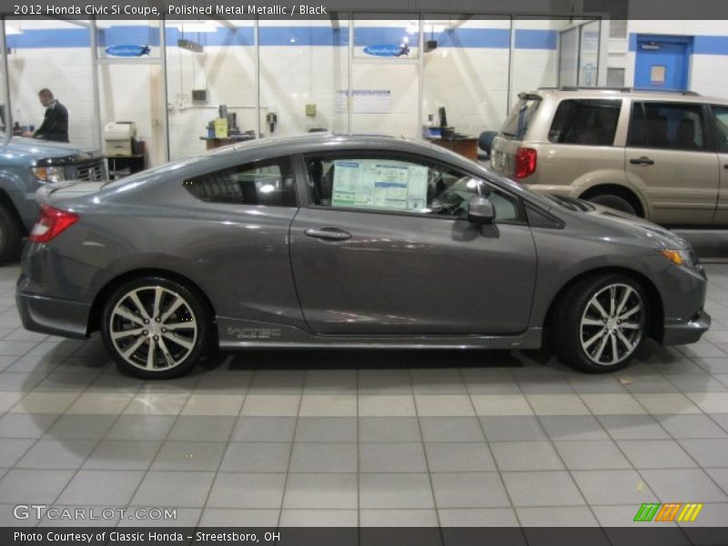 Polished Metal Metallic / Black 2012 Honda Civic Si Coupe