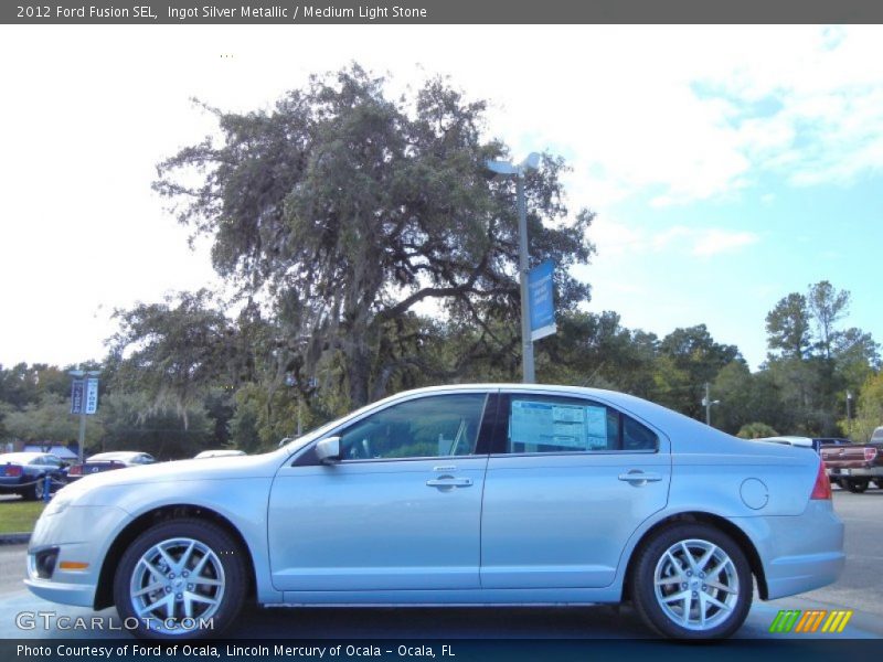 Ingot Silver Metallic / Medium Light Stone 2012 Ford Fusion SEL