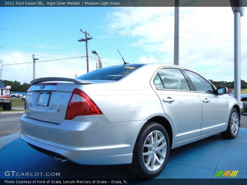 Ingot Silver Metallic / Medium Light Stone 2012 Ford Fusion SEL