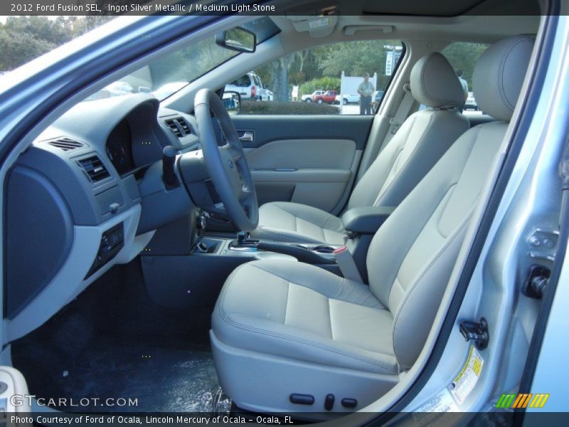 Ingot Silver Metallic / Medium Light Stone 2012 Ford Fusion SEL