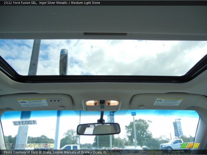 Ingot Silver Metallic / Medium Light Stone 2012 Ford Fusion SEL