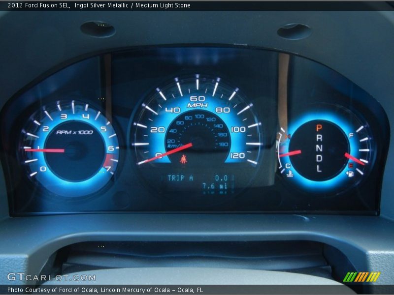 Ingot Silver Metallic / Medium Light Stone 2012 Ford Fusion SEL