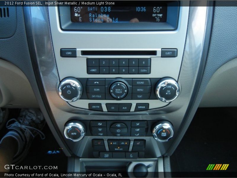 Ingot Silver Metallic / Medium Light Stone 2012 Ford Fusion SEL