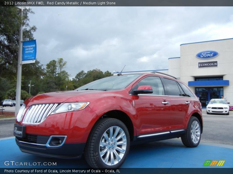 Red Candy Metallic / Medium Light Stone 2012 Lincoln MKX FWD