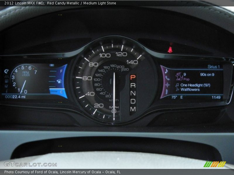 Red Candy Metallic / Medium Light Stone 2012 Lincoln MKX FWD