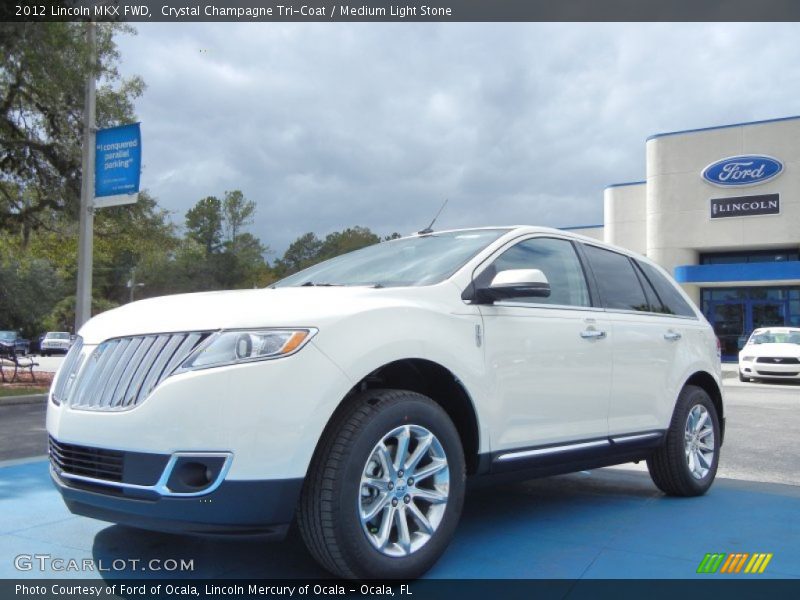 Crystal Champagne Tri-Coat / Medium Light Stone 2012 Lincoln MKX FWD