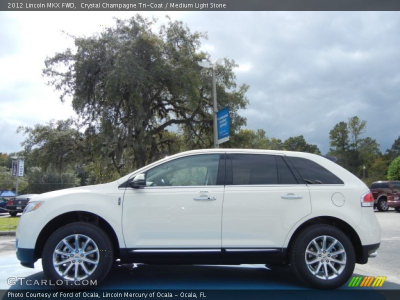 Crystal Champagne Tri-Coat / Medium Light Stone 2012 Lincoln MKX FWD