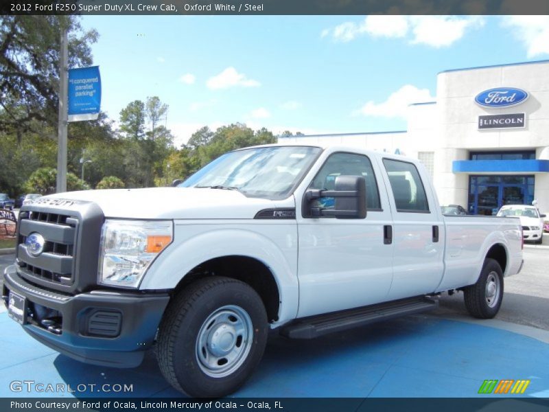 Oxford White / Steel 2012 Ford F250 Super Duty XL Crew Cab