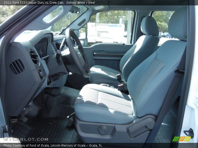 Oxford White / Steel 2012 Ford F250 Super Duty XL Crew Cab