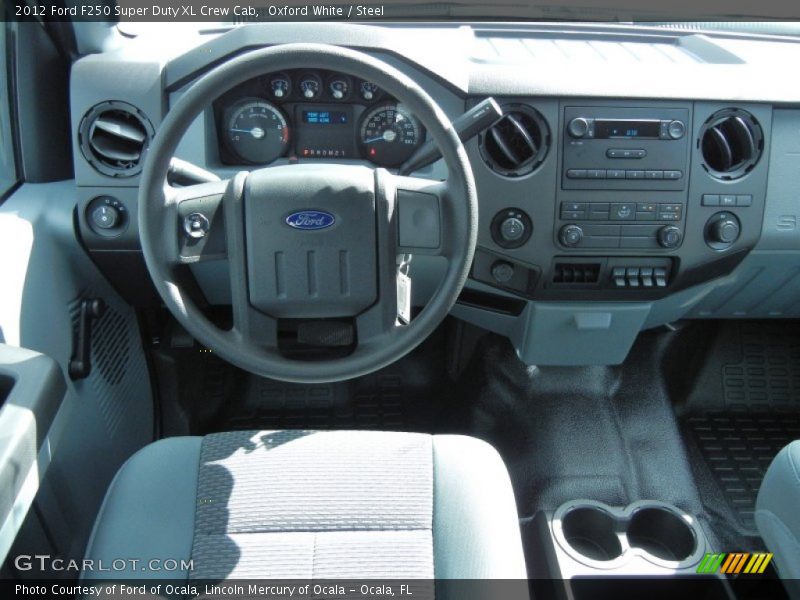 Oxford White / Steel 2012 Ford F250 Super Duty XL Crew Cab