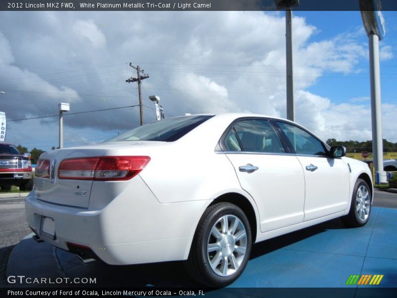White Platinum Metallic Tri-Coat / Light Camel 2012 Lincoln MKZ FWD