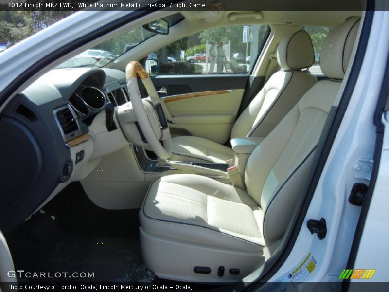 White Platinum Metallic Tri-Coat / Light Camel 2012 Lincoln MKZ FWD