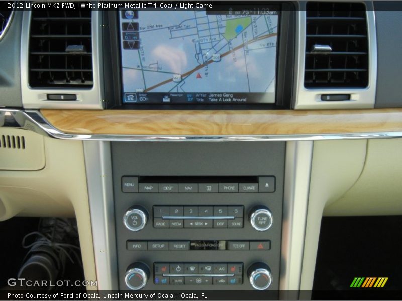 White Platinum Metallic Tri-Coat / Light Camel 2012 Lincoln MKZ FWD