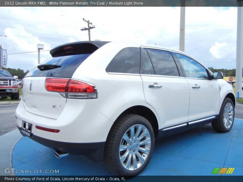 White Platinum Metallic Tri-Coat / Medium Light Stone 2012 Lincoln MKX FWD