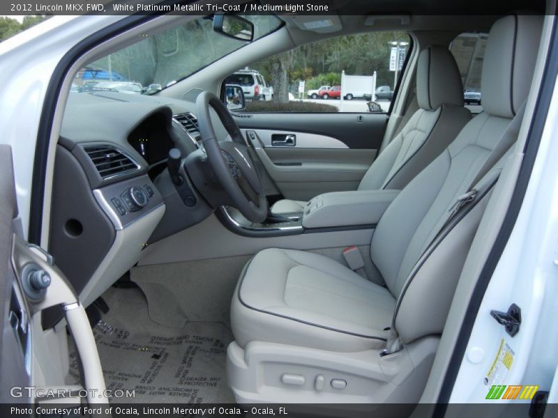 White Platinum Metallic Tri-Coat / Medium Light Stone 2012 Lincoln MKX FWD