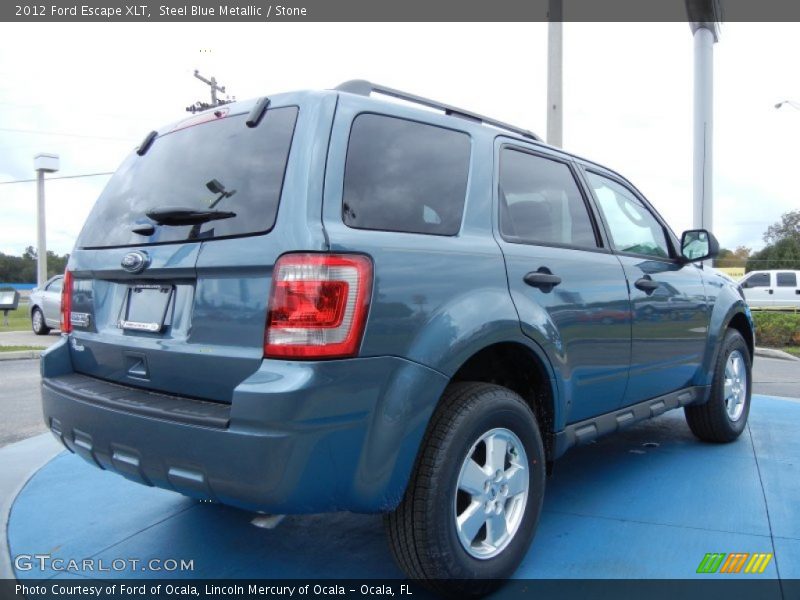 Steel Blue Metallic / Stone 2012 Ford Escape XLT