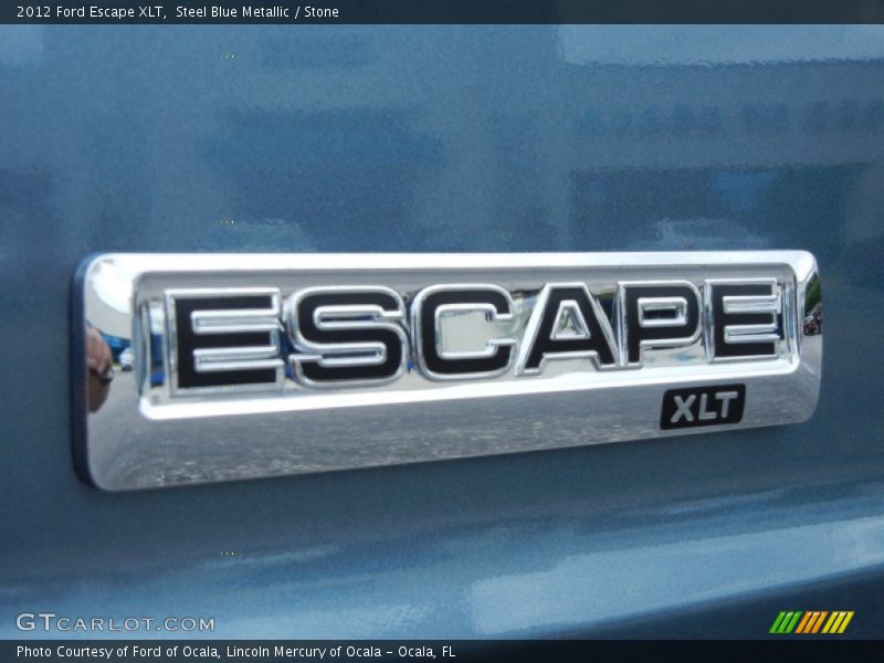 Steel Blue Metallic / Stone 2012 Ford Escape XLT