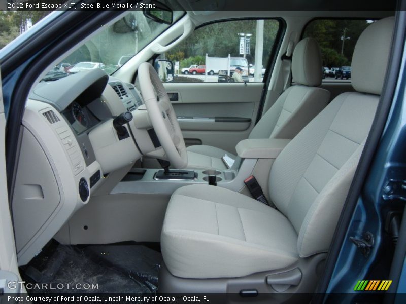 Steel Blue Metallic / Stone 2012 Ford Escape XLT