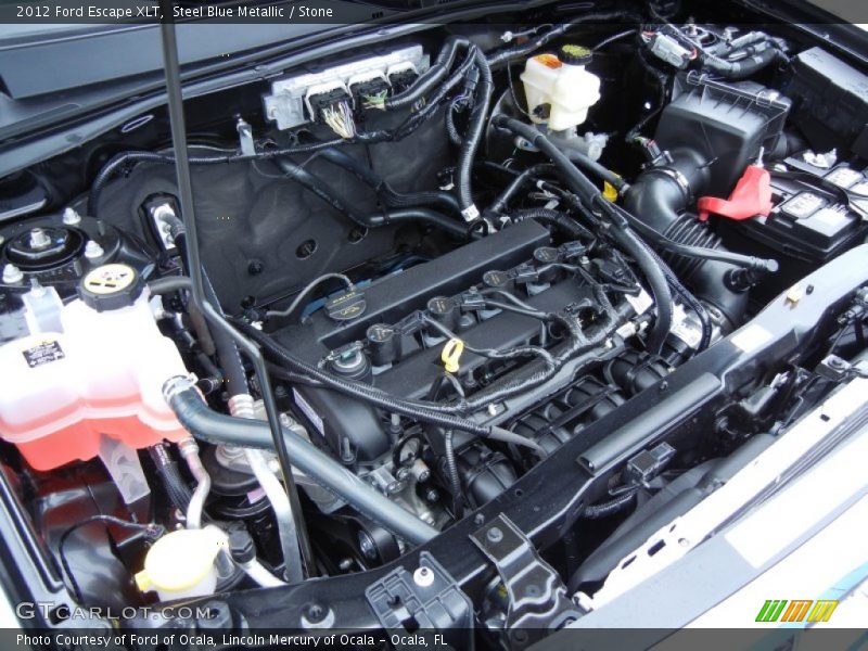 Steel Blue Metallic / Stone 2012 Ford Escape XLT