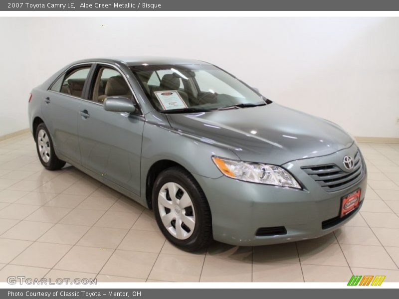 Aloe Green Metallic / Bisque 2007 Toyota Camry LE