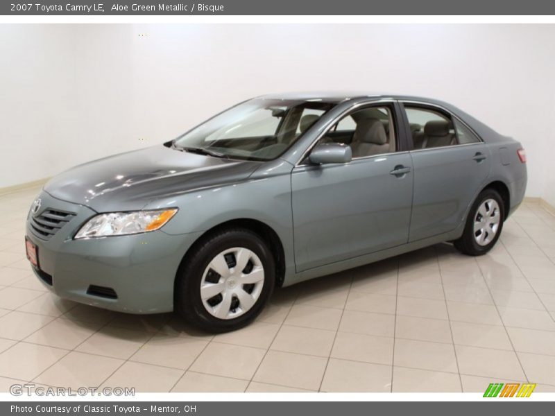 Aloe Green Metallic / Bisque 2007 Toyota Camry LE