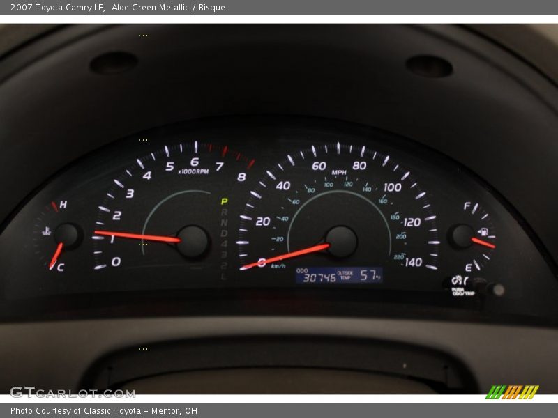 Aloe Green Metallic / Bisque 2007 Toyota Camry LE