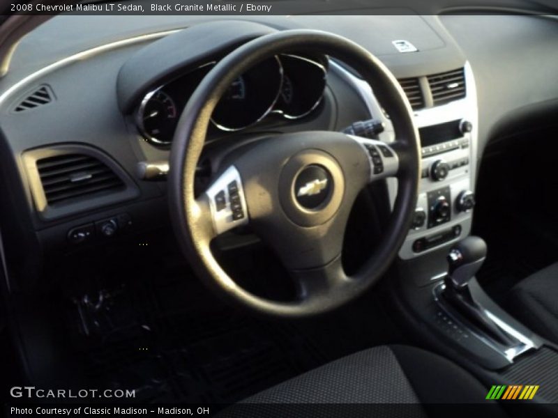 Black Granite Metallic / Ebony 2008 Chevrolet Malibu LT Sedan