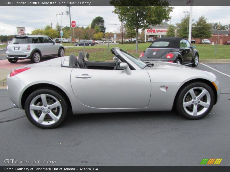 Cool Silver / Ebony 2007 Pontiac Solstice Roadster