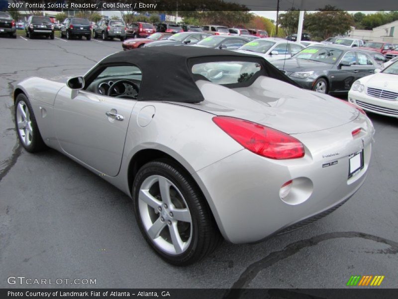 Cool Silver / Ebony 2007 Pontiac Solstice Roadster
