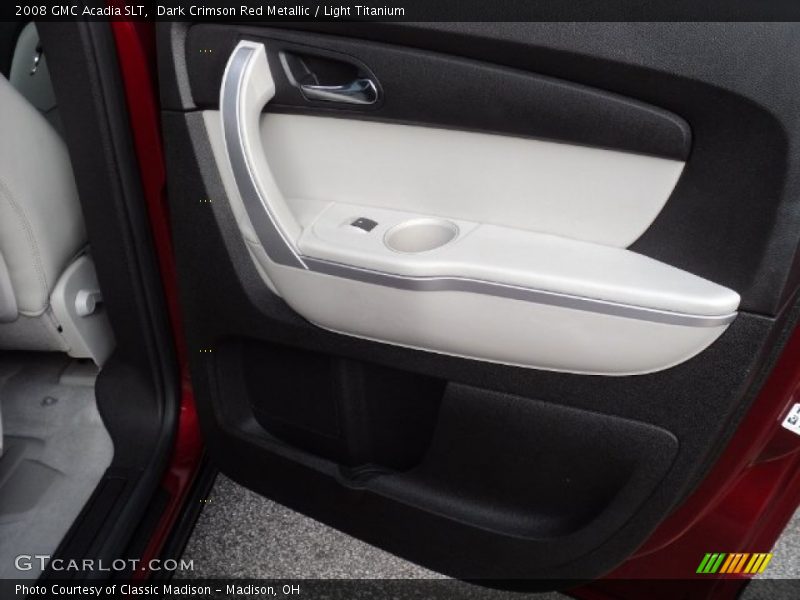 Dark Crimson Red Metallic / Light Titanium 2008 GMC Acadia SLT