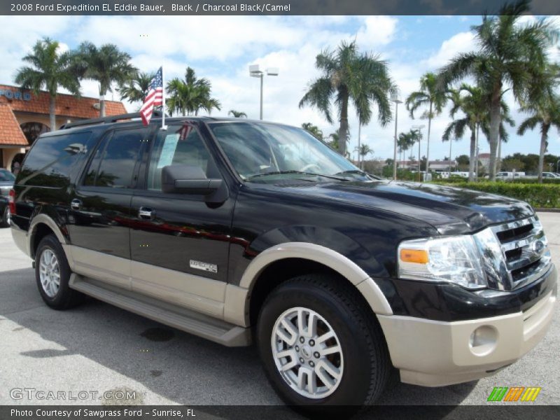Black / Charcoal Black/Camel 2008 Ford Expedition EL Eddie Bauer