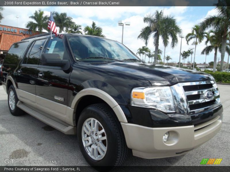 Black / Charcoal Black/Camel 2008 Ford Expedition EL Eddie Bauer