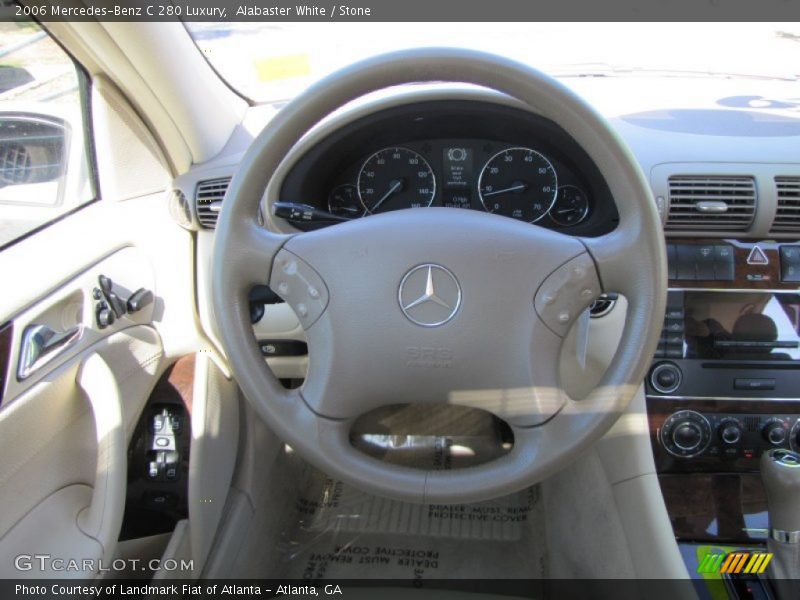 Alabaster White / Stone 2006 Mercedes-Benz C 280 Luxury