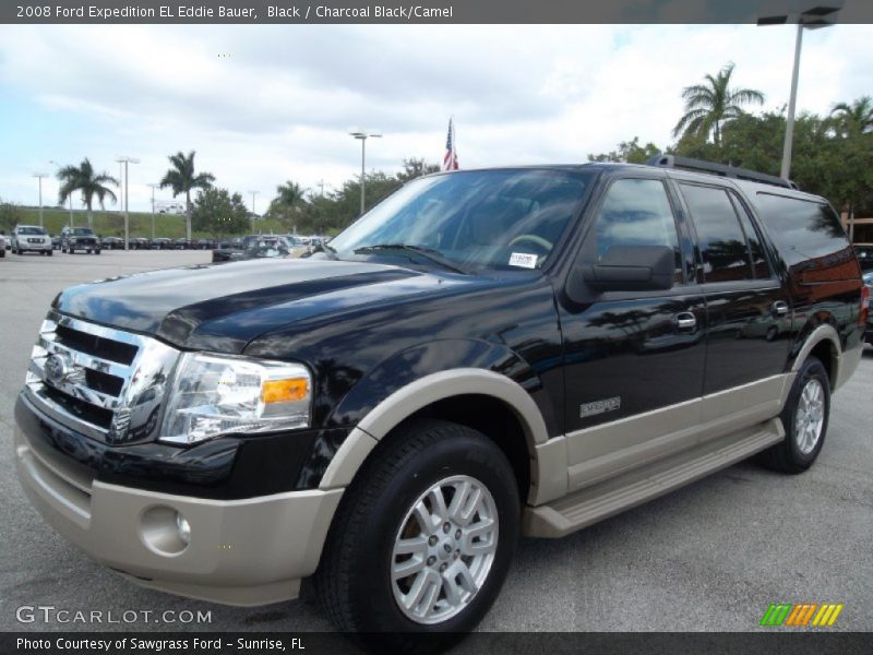 Black / Charcoal Black/Camel 2008 Ford Expedition EL Eddie Bauer