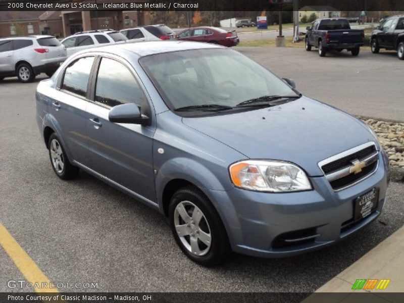 Icelandic Blue Metallic / Charcoal 2008 Chevrolet Aveo LS Sedan