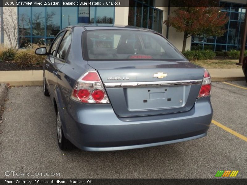 Icelandic Blue Metallic / Charcoal 2008 Chevrolet Aveo LS Sedan